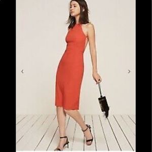 Reformation sz2 midi strappy dress